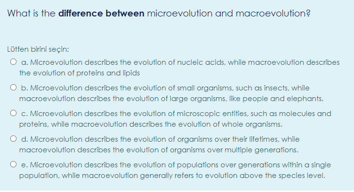 What is microevolution?