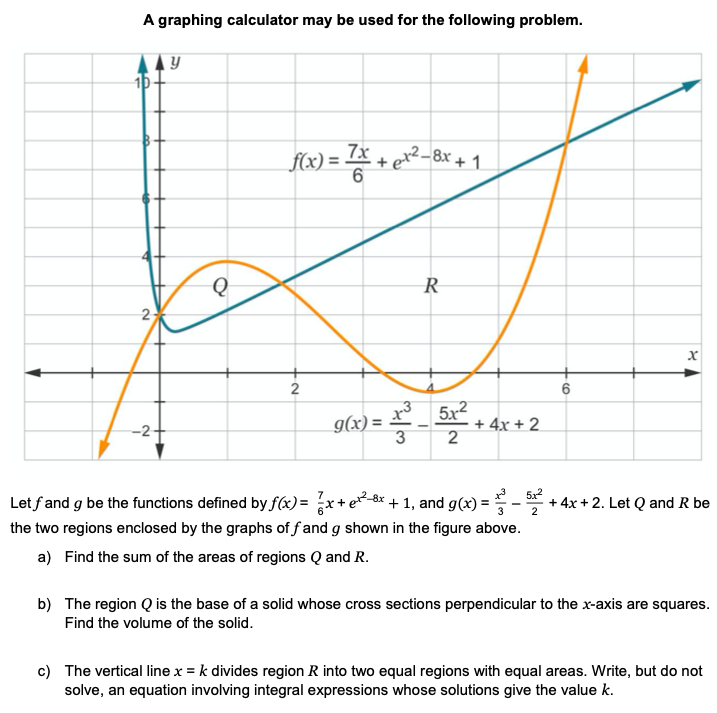 Solved A graphing calculator may NOT be used for the | Chegg.com