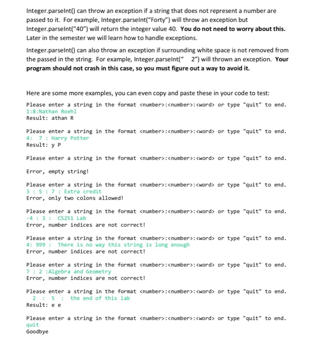Solved Introduction This week's lab will focus on string | Chegg.com
