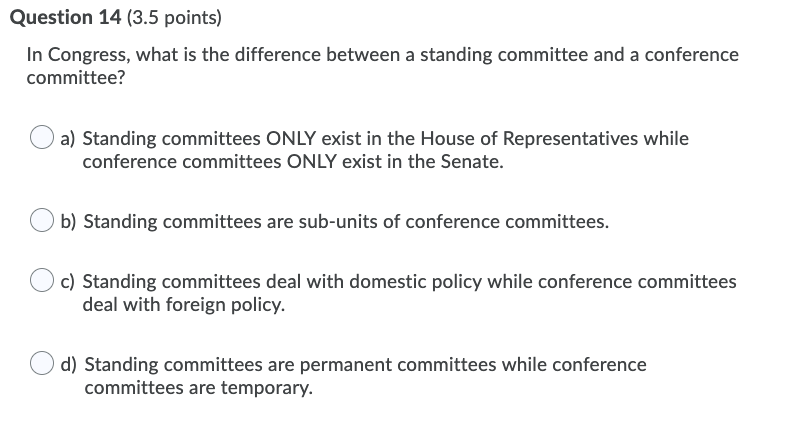 conference committee in congress