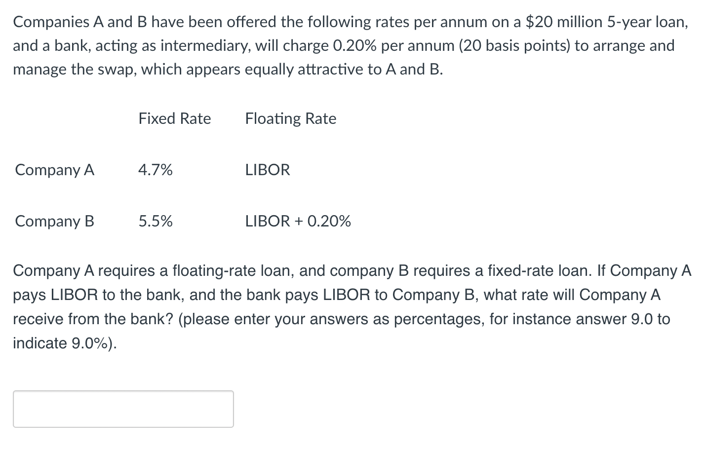 Solved Companies A And B Have Been Offered The Following | Chegg.com