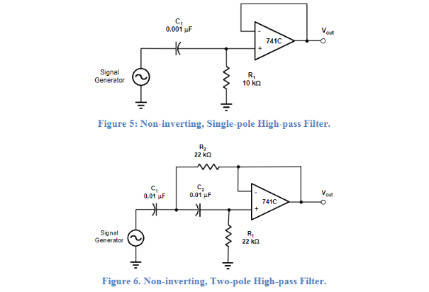 7. For each filter circuit, compare the theoretical, Circuit Diagram