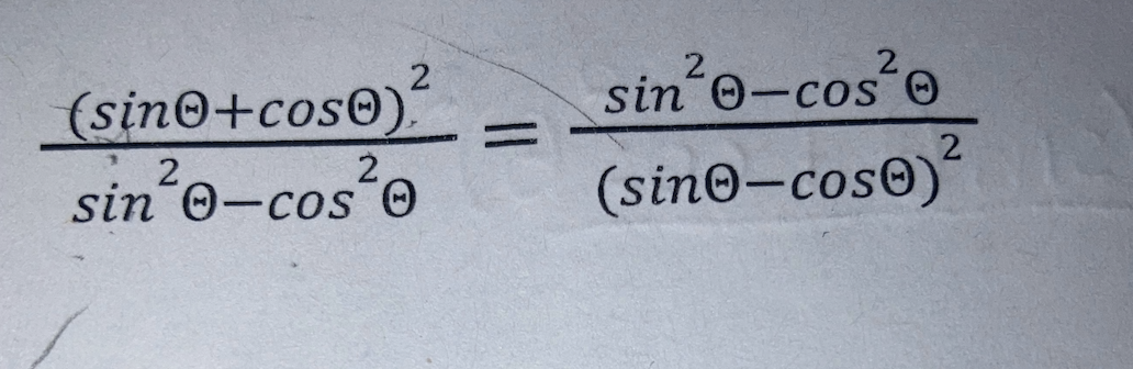 cos inverse of sin 2 theta