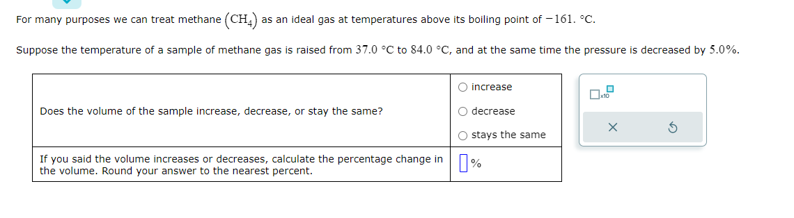 Solved For many purposes we can treat methane CH4 as an | Chegg.com