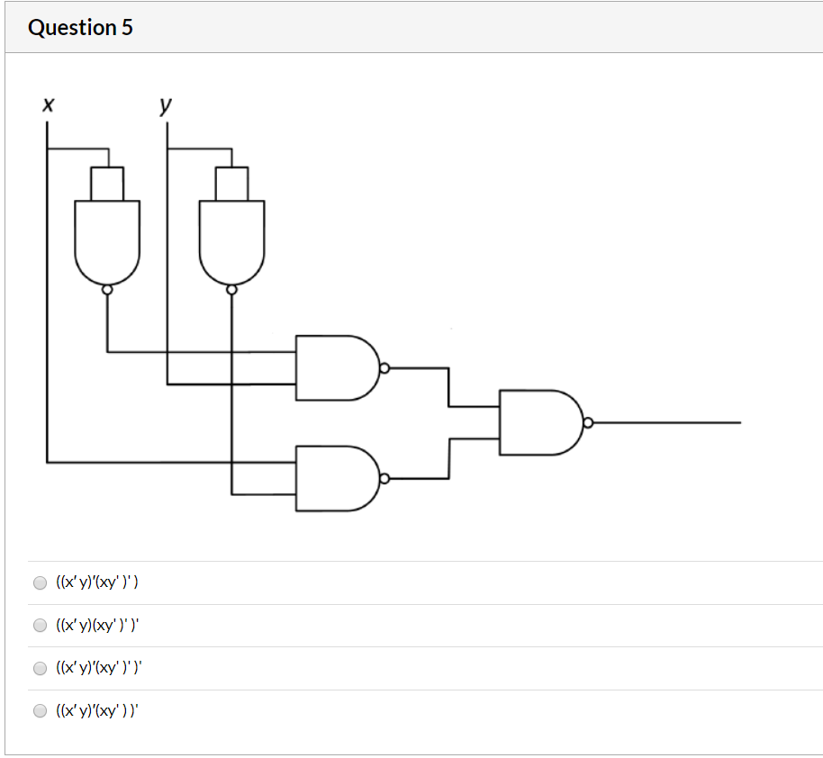 Solved Question 4 Xy X Y 0 ху X Y X Y Xy Question 5