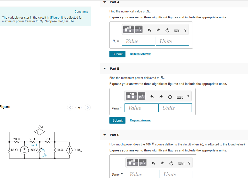 solved-parta-find-the-numerical-value-of-ro-express-your-chegg