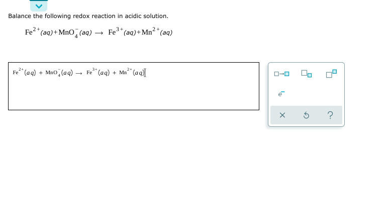 solved-balance-the-following-redox-reaction-in-acidic-chegg