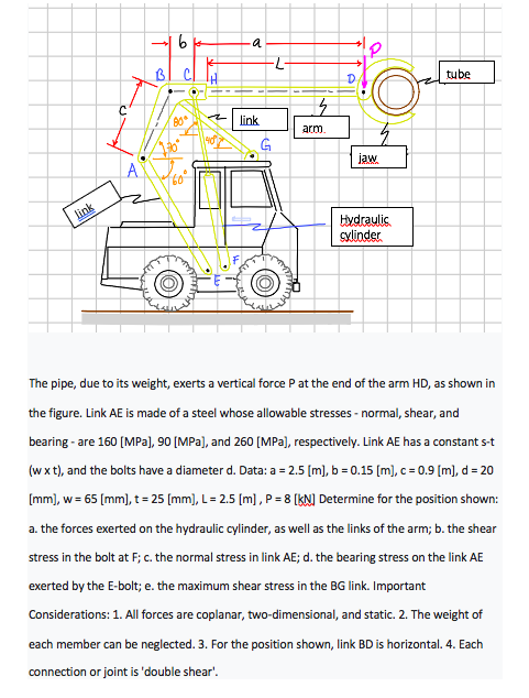 16 2 P L Bici D Tube C 3 90 Link Arm G Jaw Link Chegg Com