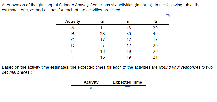 Solved I need the activities from A - F, additionally I also | Chegg.com