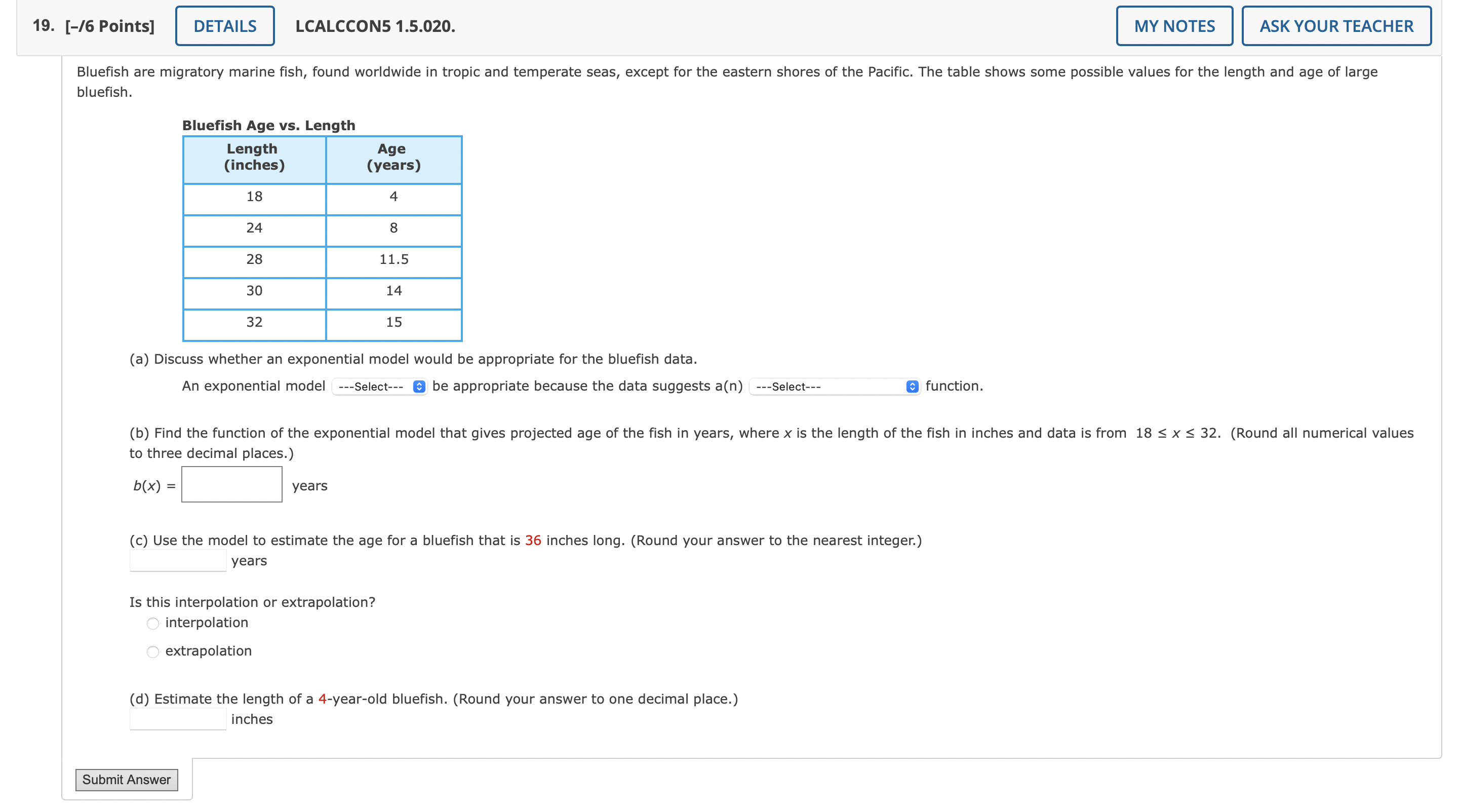 Solved ish. (a) Discuss whether an exponential model would | Chegg.com