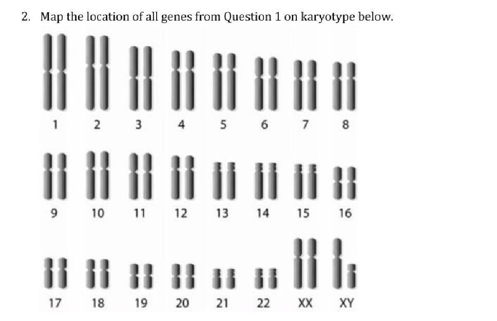 Solved 1. Identify OMIM entry number and cytogenetic | Chegg.com