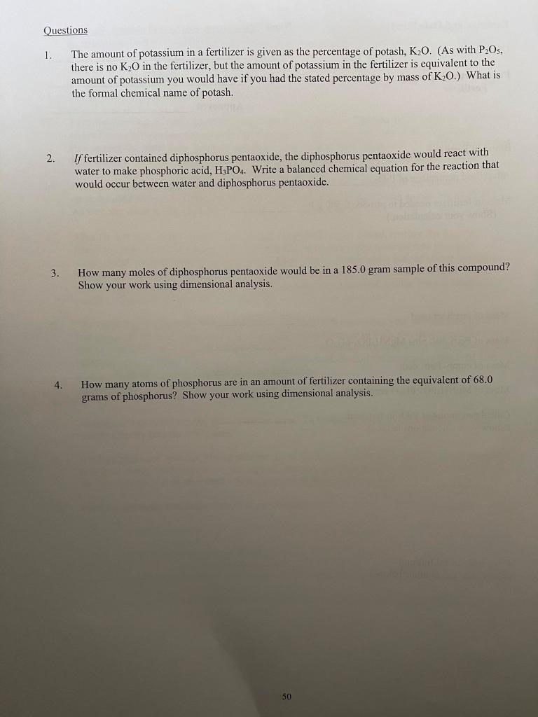 Solved Questions 1 The Amount Of Potassium In A Fertilizer Chegg Com   PhpZTVqi9