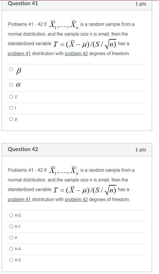 Solved Question 41 1 Pts Problems 41 42 11 A Is Chegg Com