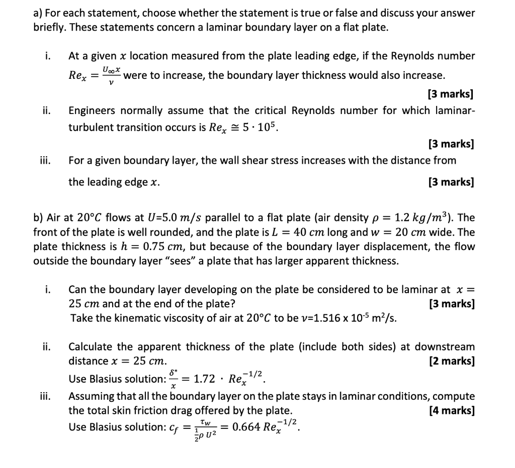 Solved a) For each statement, choose whether the statement | Chegg.com