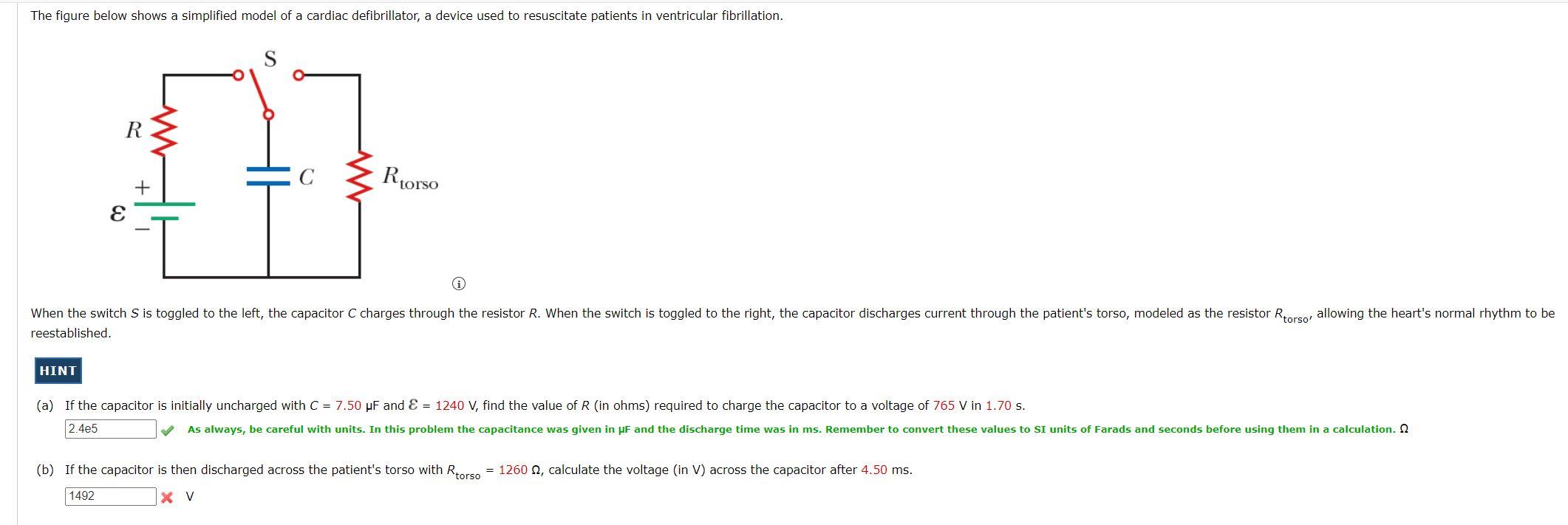 Solved The figure below shows a simplified model of a | Chegg.com