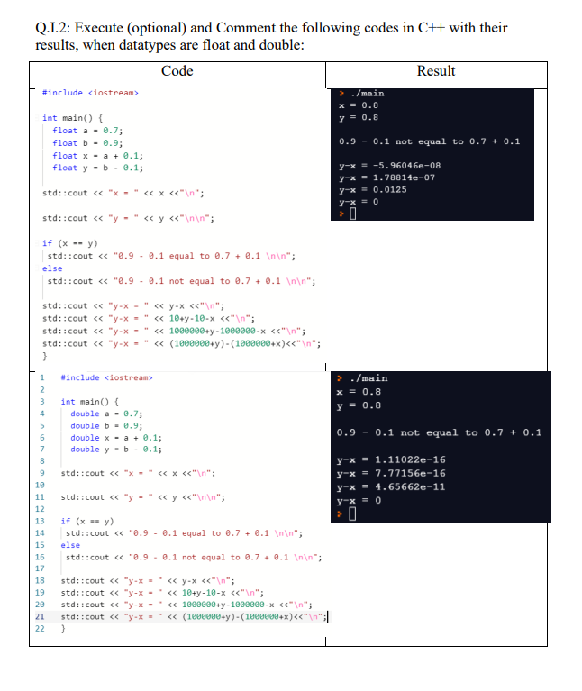 Solved Q.I.2: Execute (optional) and Comment the following | Chegg.com