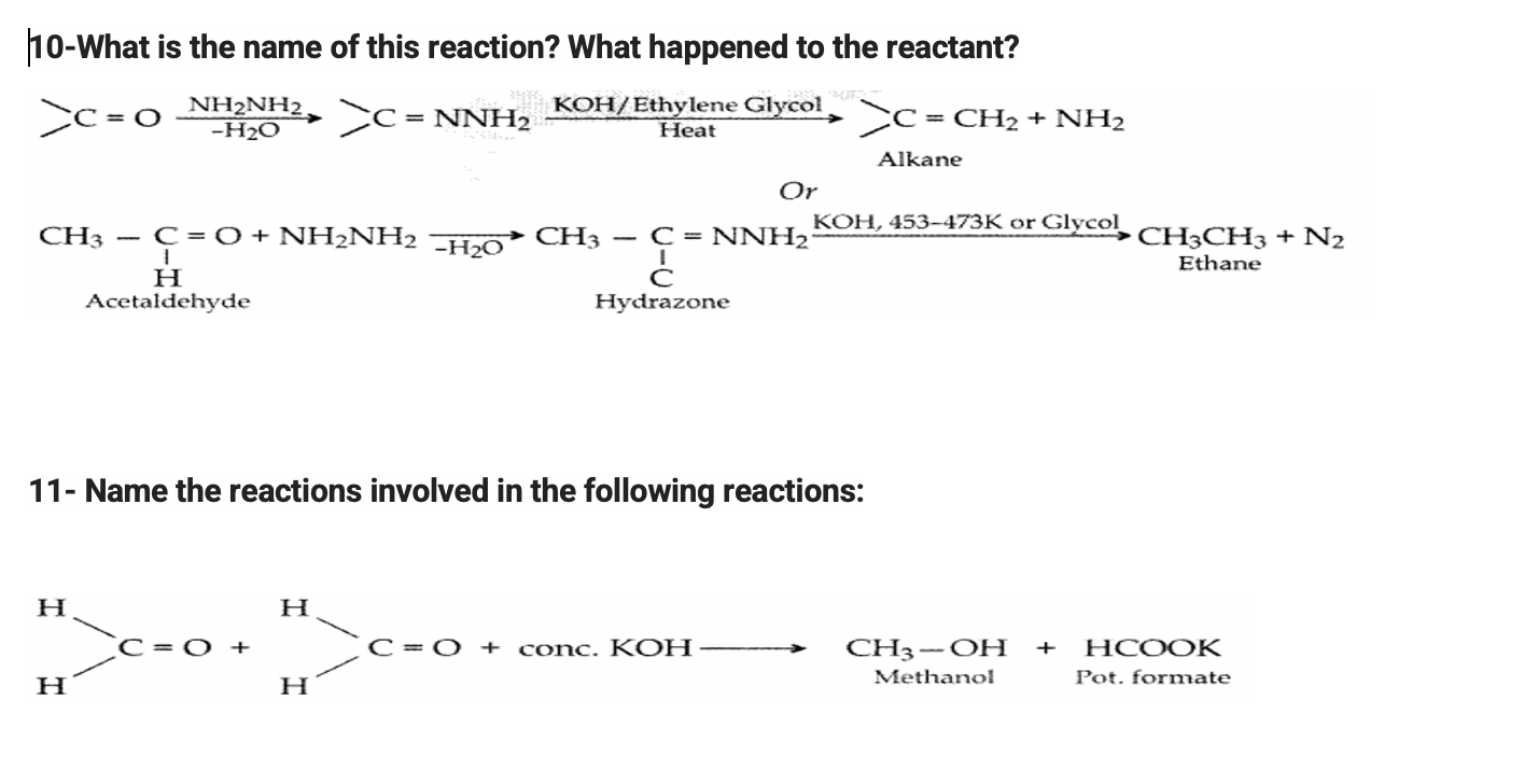 Solved _C=0 NH2NH2 Heat 10-What is the name of this | Chegg.com