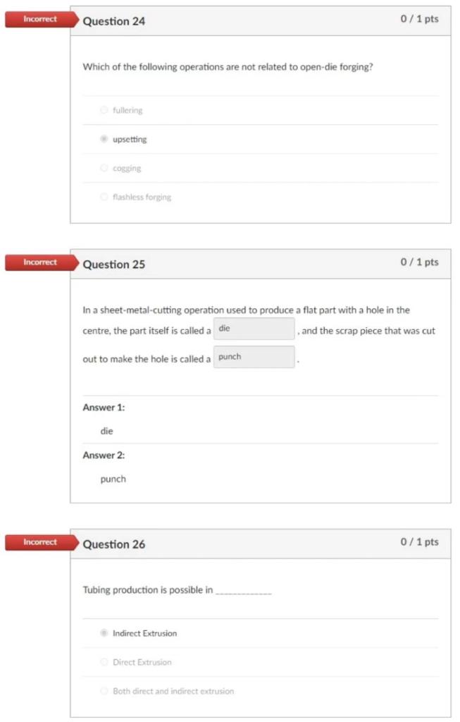 Solved Which of the following casting processes is not