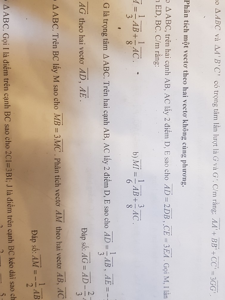 ο Δ ABC Và A4 'B"C" Có Trong Tâm Lân Lượt Là G Và G | Chegg.com