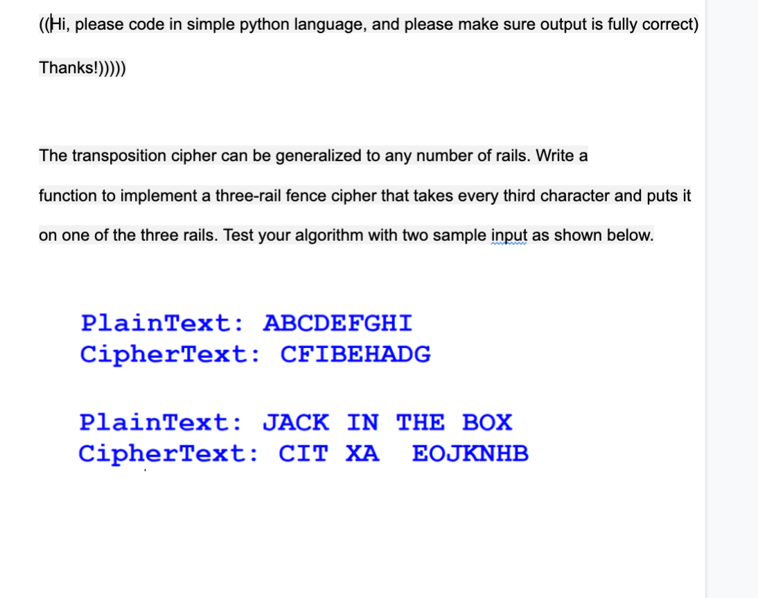 Solved ((Hi, please code in simple python language, and | Chegg.com