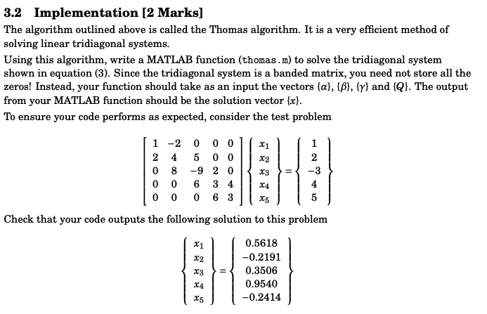 Solved 3.2 Implementation [2 Marks] The algorithm outlined | Chegg.com