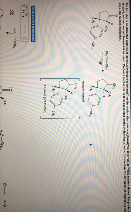 Solved involved the Wittig reaction shown. T The final step | Chegg.com