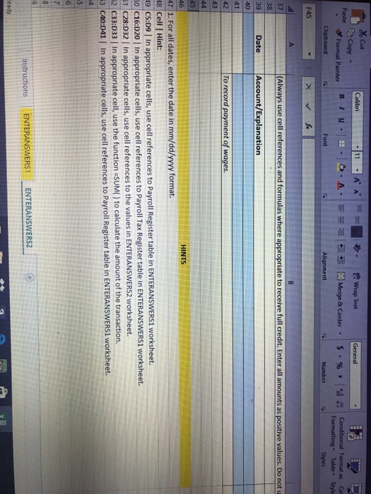 Solved Please help finish this excel project. The blue boxes | Chegg.com