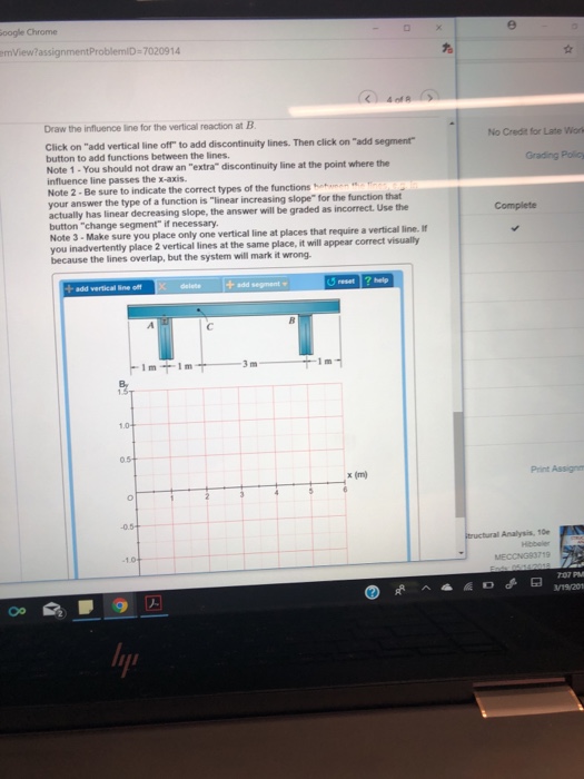 Solved Problem 6.13 Draw The Influence Line For The Bending | Chegg.com