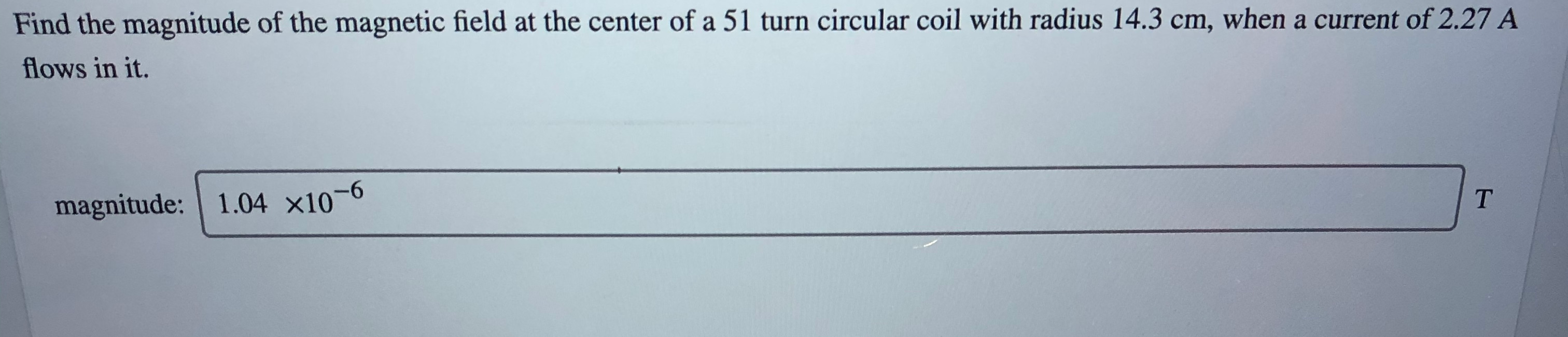 Solved Find the magnitude of the magnetic field at the | Chegg.com