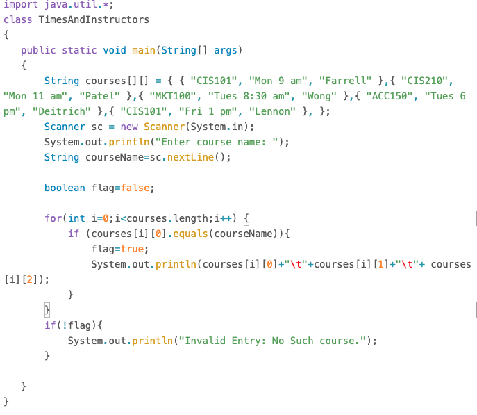 Solved Write an application that stores at least five | Chegg.com