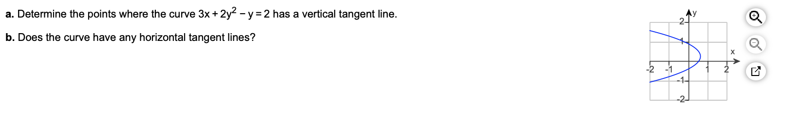 Solved For the curve x + x + y2 - y = 1 complete the | Chegg.com