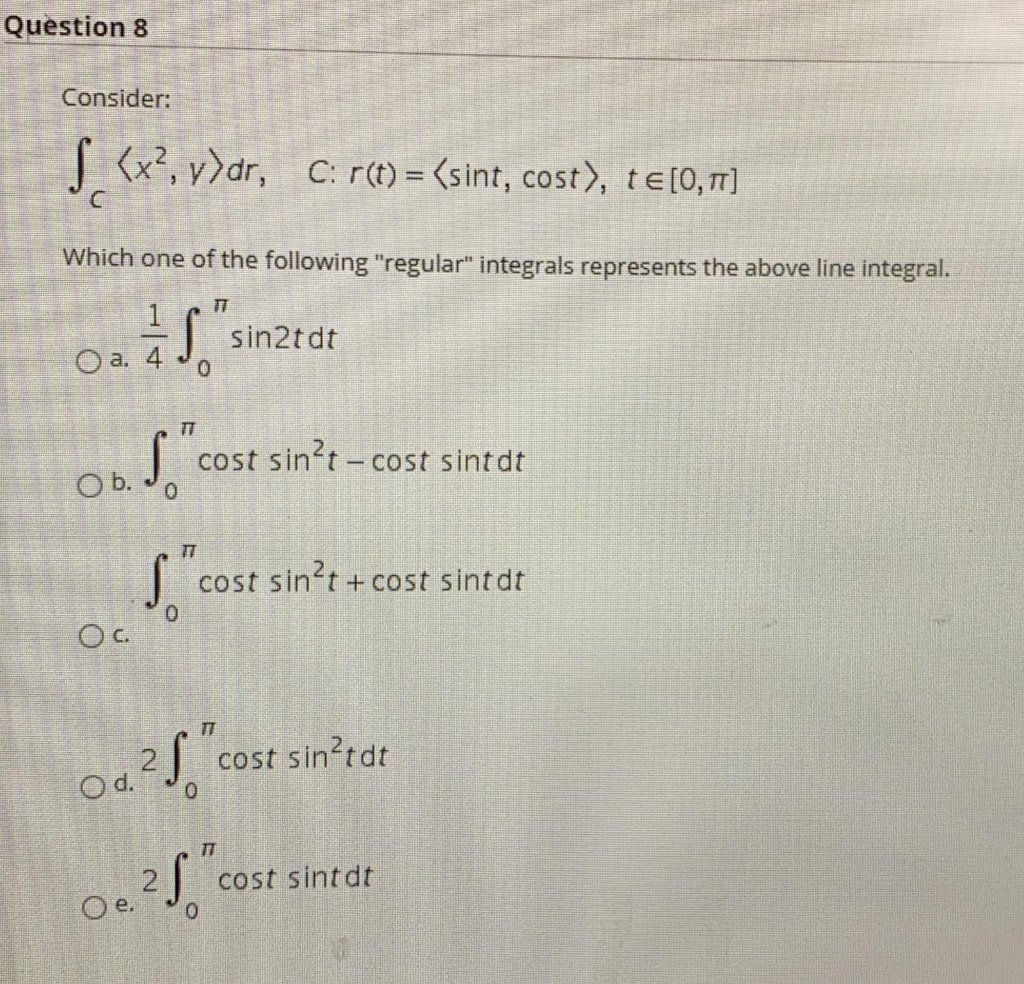 Solved Question 8 Consider S X Y Dr C R T Sint Chegg Com