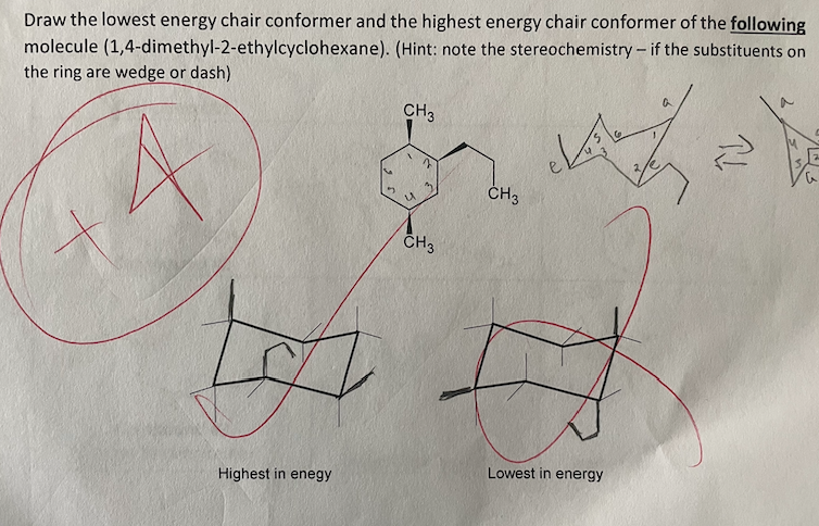 Solved Draw The Lowest Energy Chair Conformer And The Chegg Com