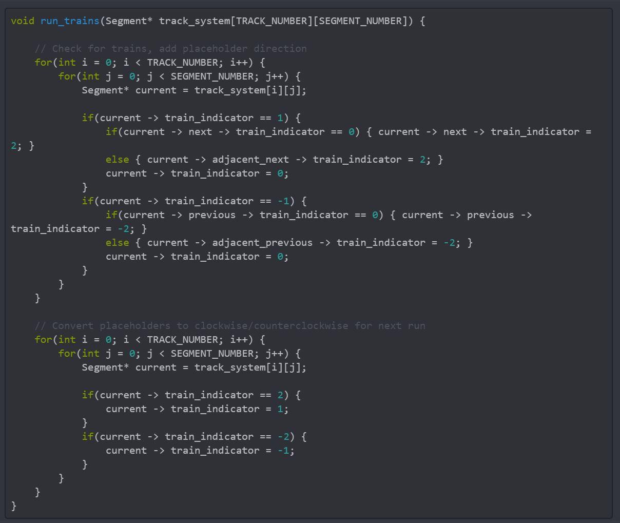C++ PROGRAM HINT: MOVING TRAIN FUNCTION SHOULD LOOK | Chegg.com