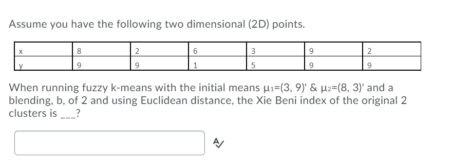 Assume you have the following two dimensional (2D) | Chegg.com