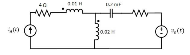 Solved Shows a circuit with magnetic coupling in the time | Chegg.com