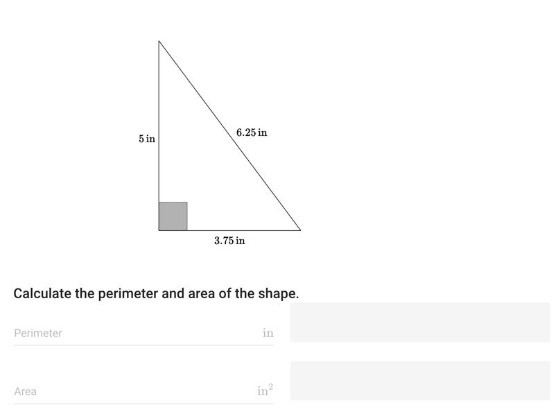 Solved Calculate the perimeter and area of the shape. | Chegg.com