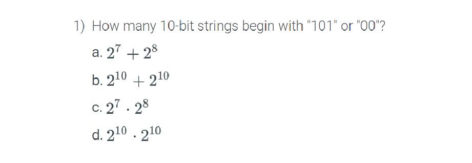 solved-1-how-many-10-bit-strings-begin-with-101-or-00-chegg