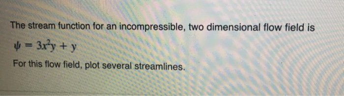 Solved ( plot the strramline using MATLAB. Add direction | Chegg.com