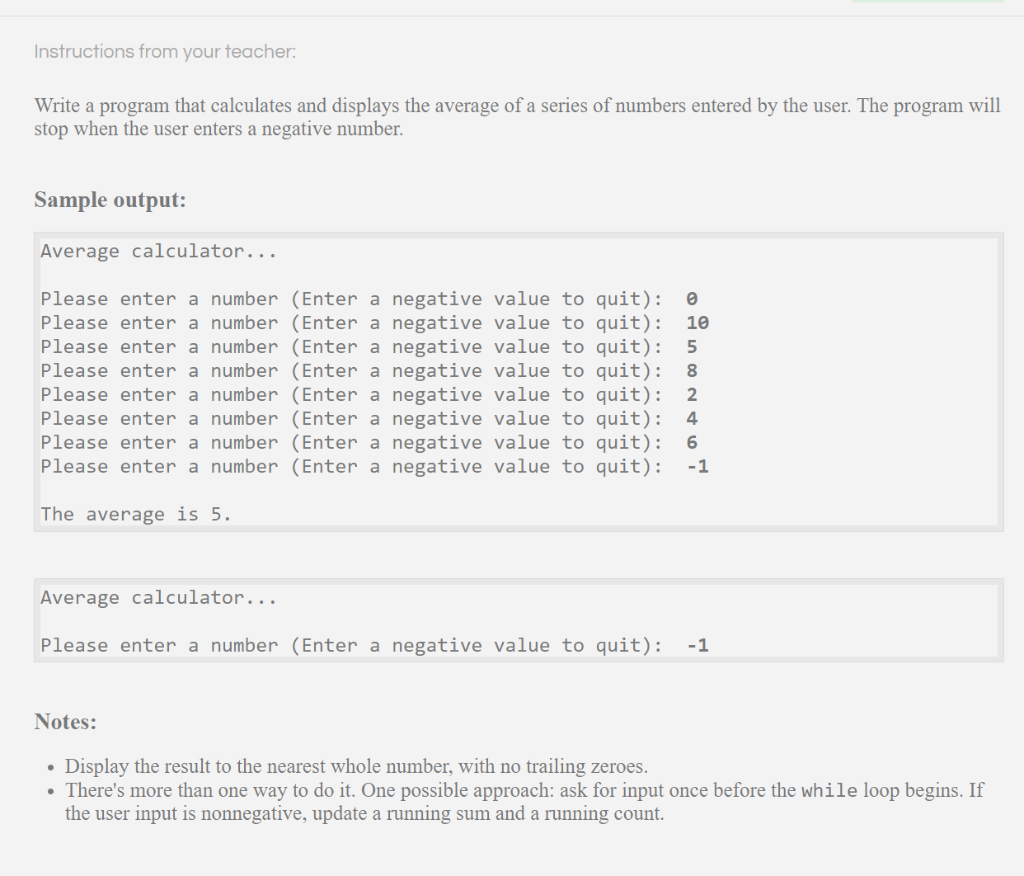 Solved PYTHON CODE Make sure code output matches sample | Chegg.com