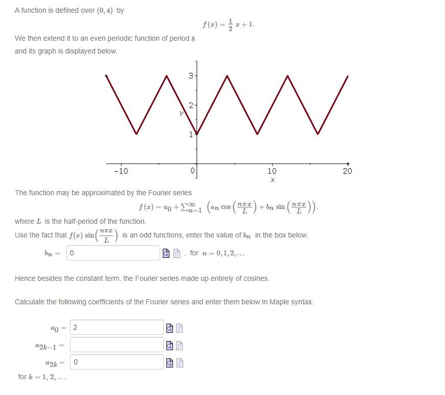 Solved A function is defined over (0,4)(0,4) | Chegg.com