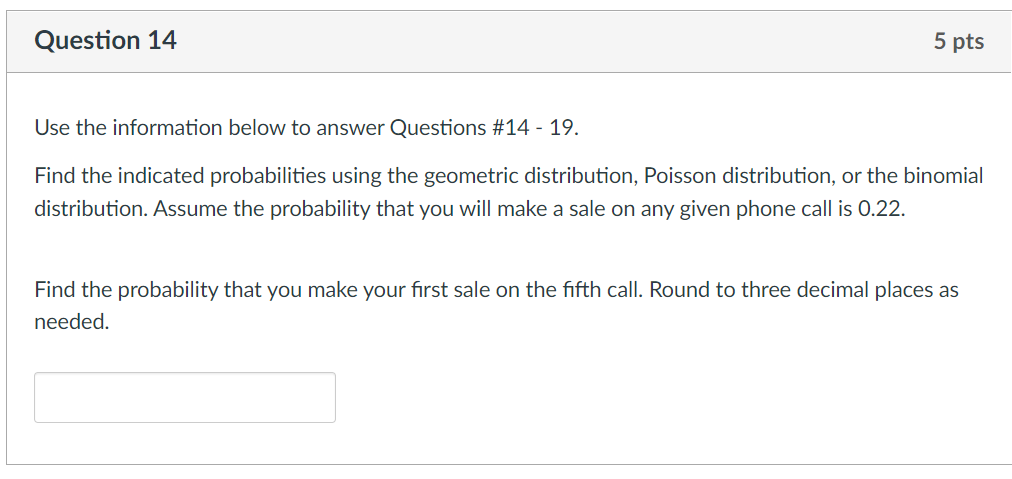 Solved Question 14 5 Pts Use The Information Below To Answer | Chegg.com