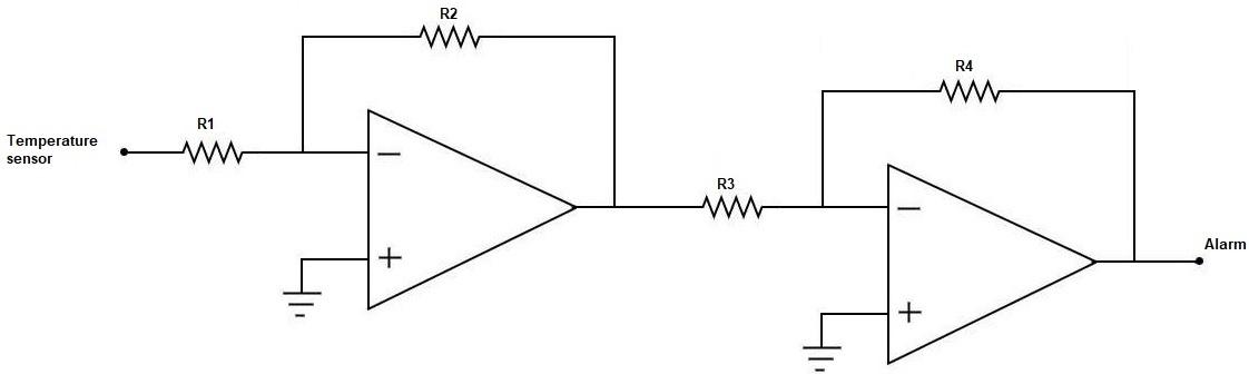 Solved The circuit shown below has a 1mV/°C temperature | Chegg.com