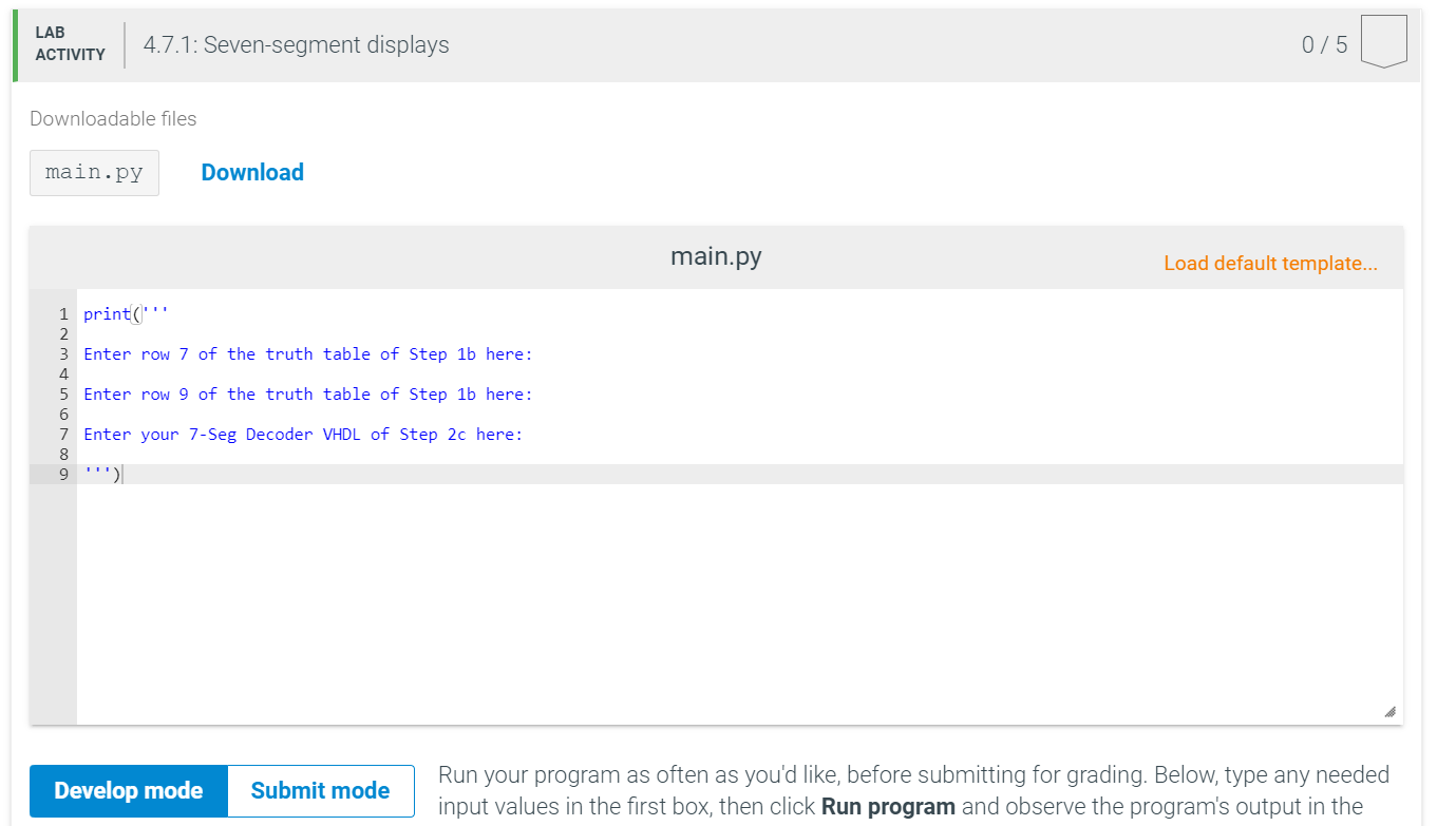 4.7 Seven-segment displays This lab will examine the | Chegg.com