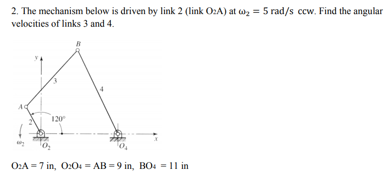 Solved This Is A Kinematics And Dynamics Of Mechanical | Chegg.com