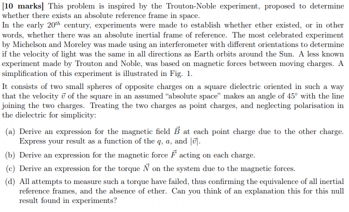 Solved [10 marks] This problem is inspired by the | Chegg.com