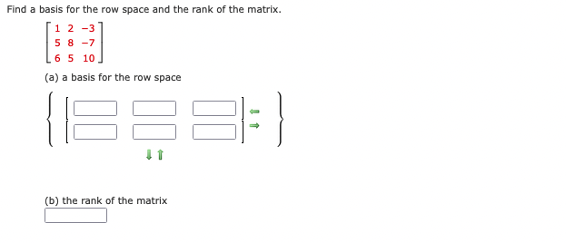 Solved Find a basis for the row space and the rank of the | Chegg.com