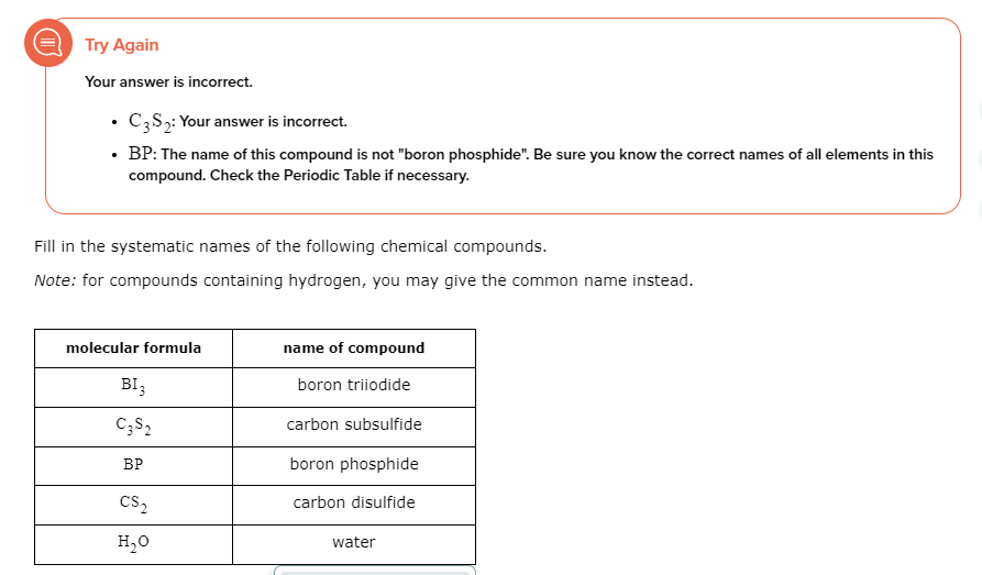 Solved D Try Again Your Answer Is Incorrect C3s2 Your Chegg Com