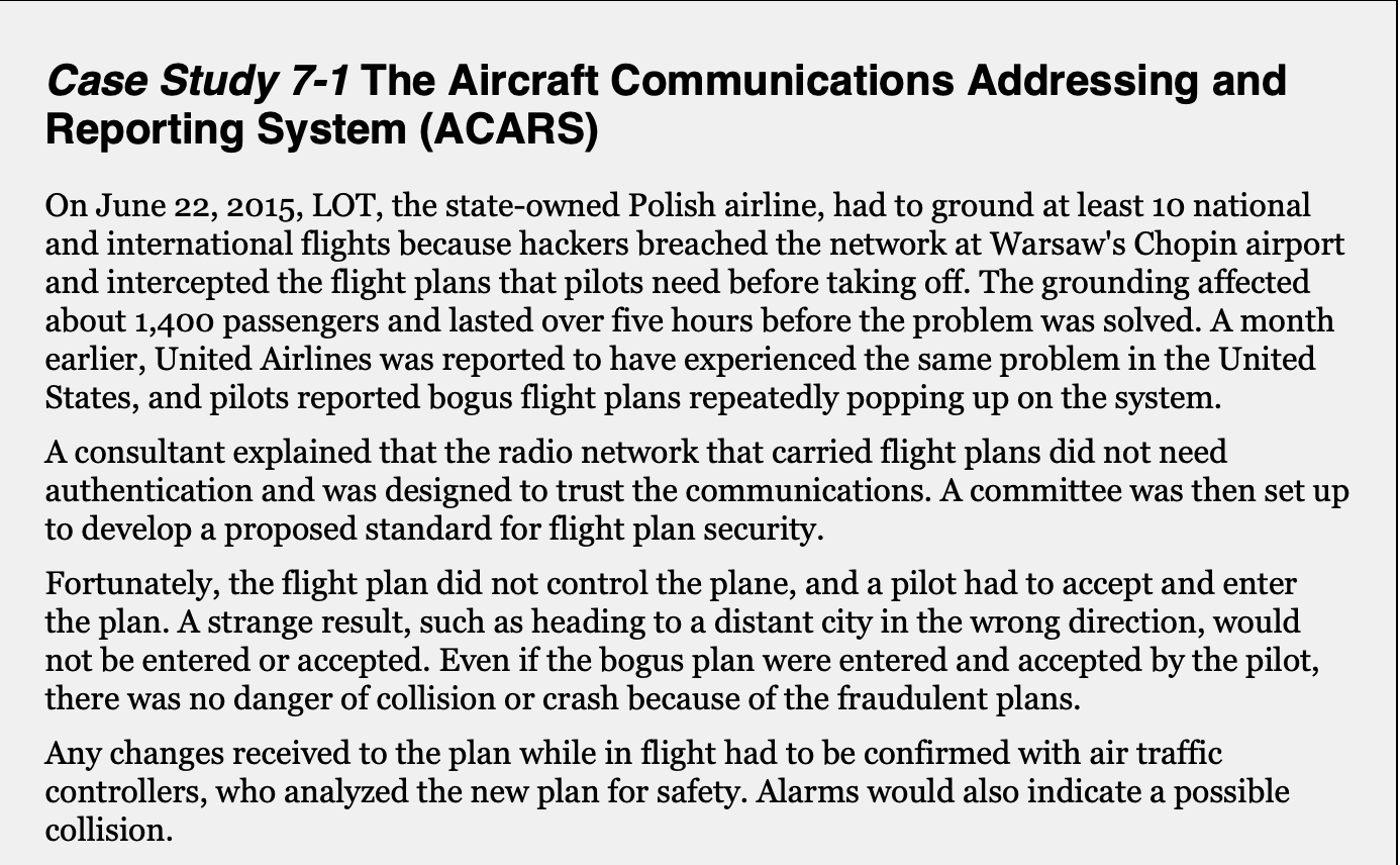 Solved Read Case Study 7-1 The Aircraft Communications | Chegg.com