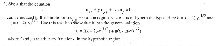 Solved 3) Show that the equation 
